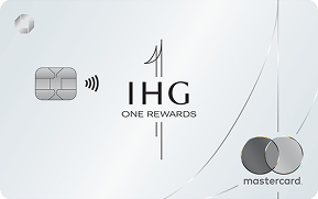 Clickable card art links to IHG One Rewards Credit Card product page