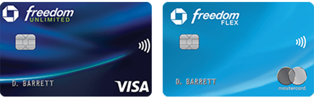 Chase Freedom Unlimited (Registered Trademark) credit card. NO ANNUAL FEE (dagger). Chase Freedom Rise(Registered Trademark) credit card. NO ANNUAL FEE (dagger).