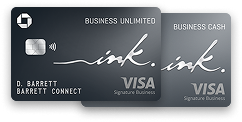 Ink Business Unlimited (Registered Trademark) and Ink Business Cash (Registered Trademark) credit card