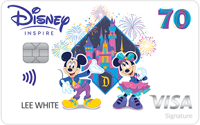 Disneyland 70 Celebration Card Art